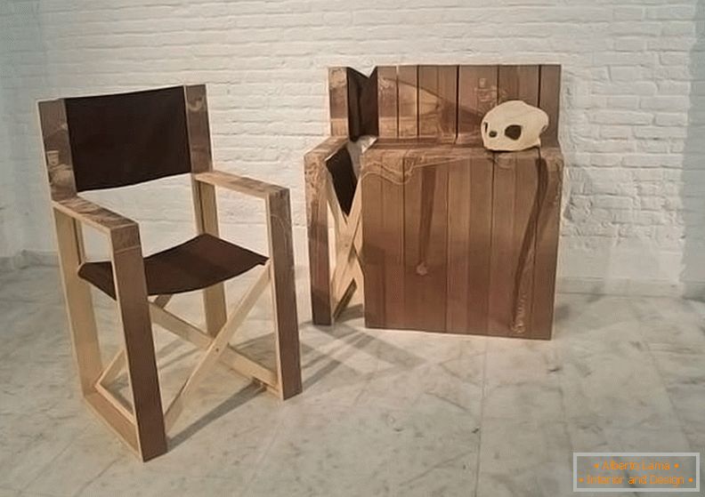 Клупа од преклопних столица