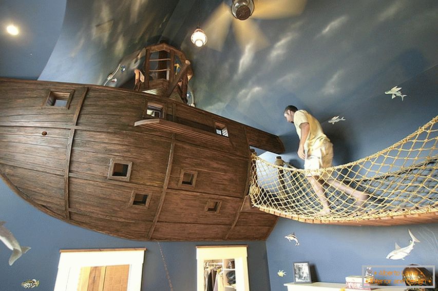 Соба у стилу пиратског брода