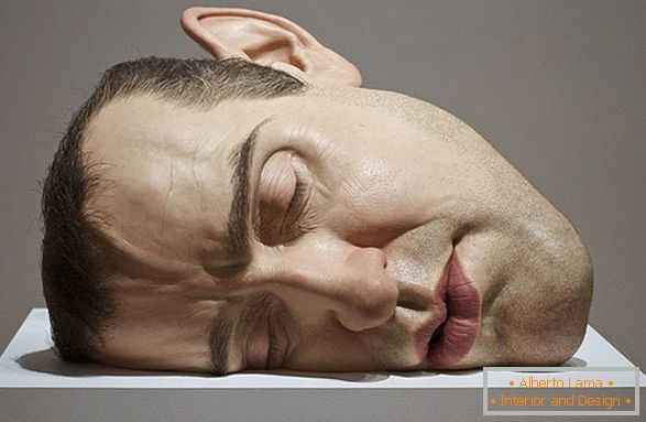 Скулптура главе човека, Рон Маеск