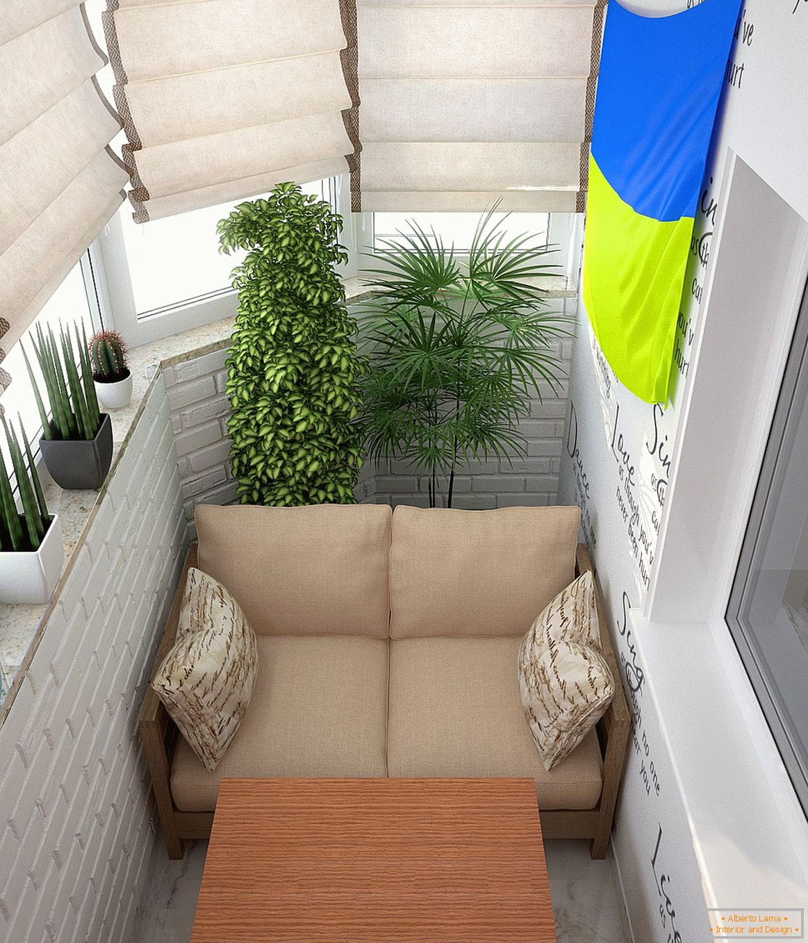Дизајн малог балкона