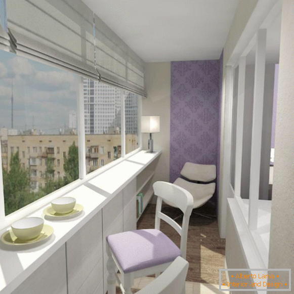 Дизајн балкона са шанком - фото 2017 савремених идеја