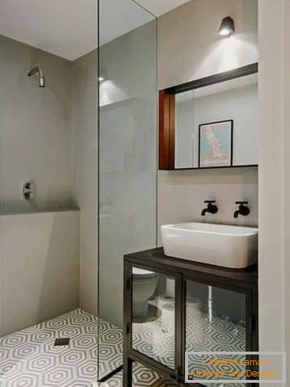 Модеран дизајн у малом купатилу