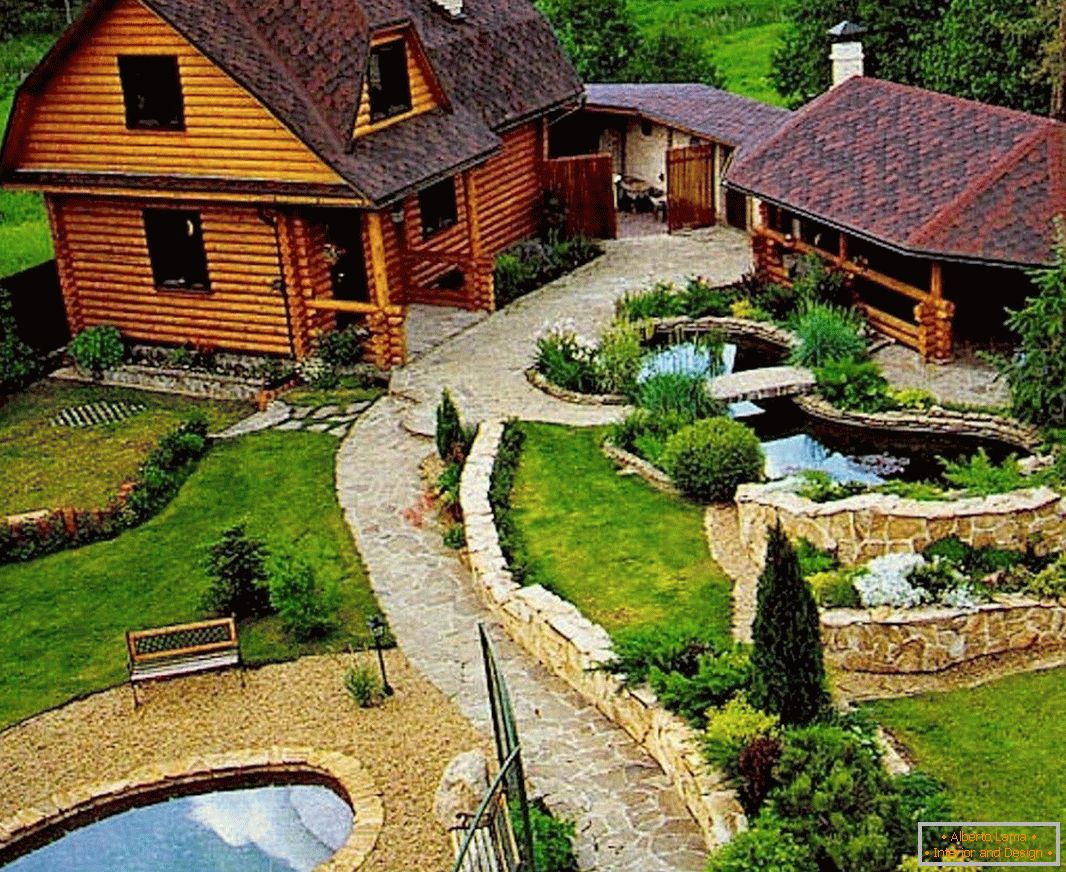 Сеоска кућа с базеном