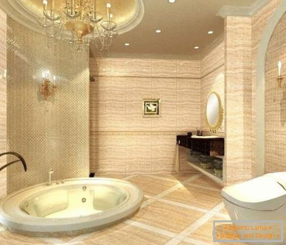 Дизајн купатила с сјајном керамиком