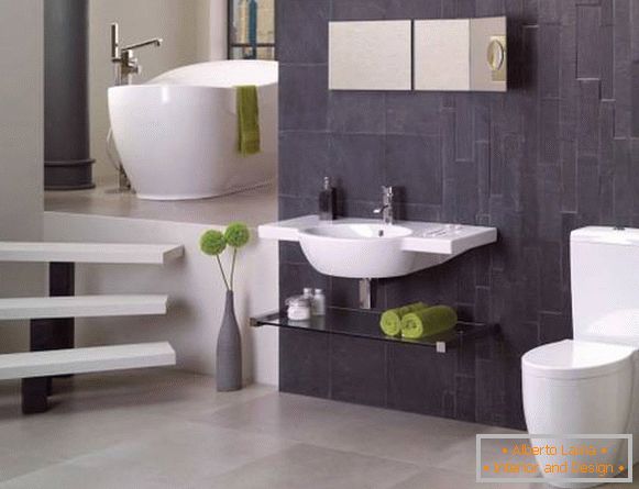 Дизајн купатила са лепом комбинацијом боја