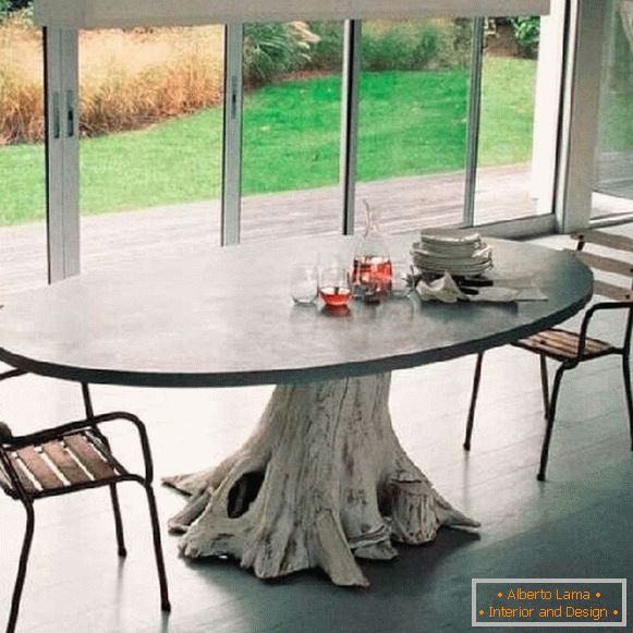 дизајнерски стаклени трпезаријски сто, фото 8