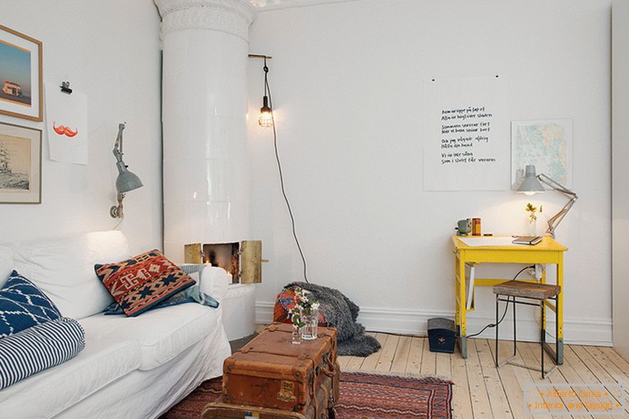 Једнособан стан у Готеборгу који су дизајнирали шведски дизајнери