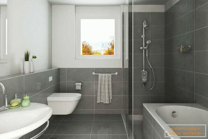 Стил Арт Ноувеау је мекан, неутралан, миран. Класична комбинација белог и црног је одлична опција за уређење купатила.