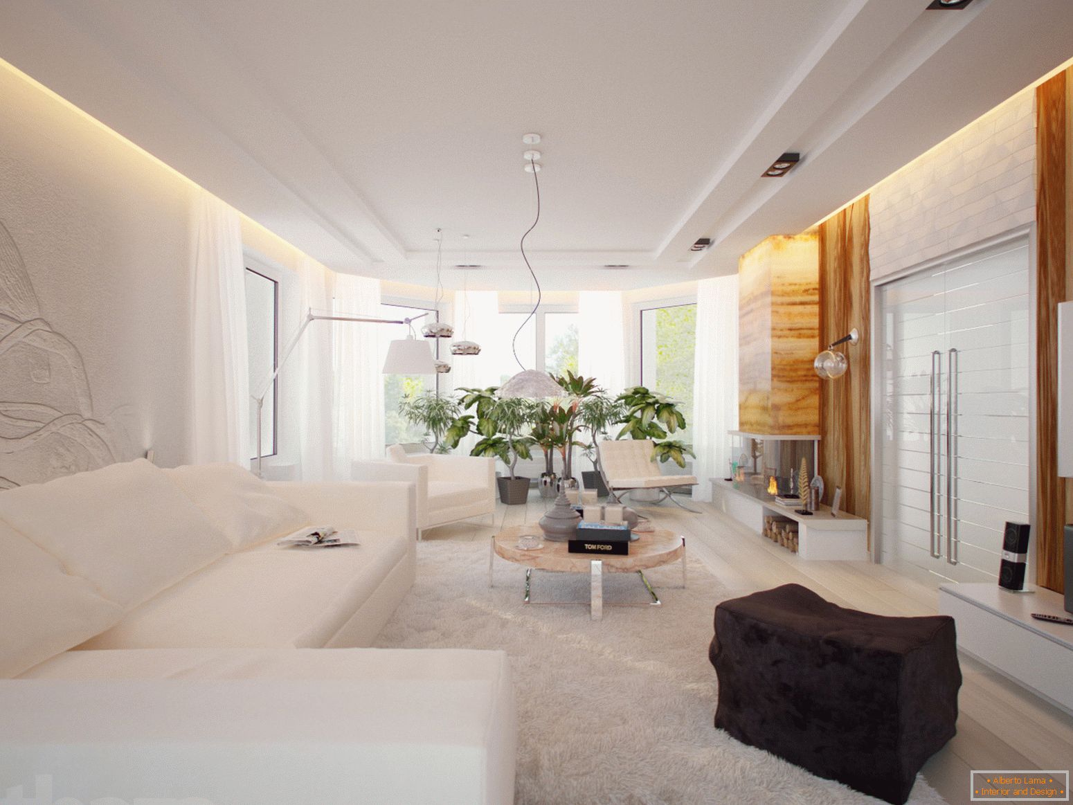 Пространа и светла гостињска соба у минималистичком стилу је одличан пример правилно одабраног намештаја.