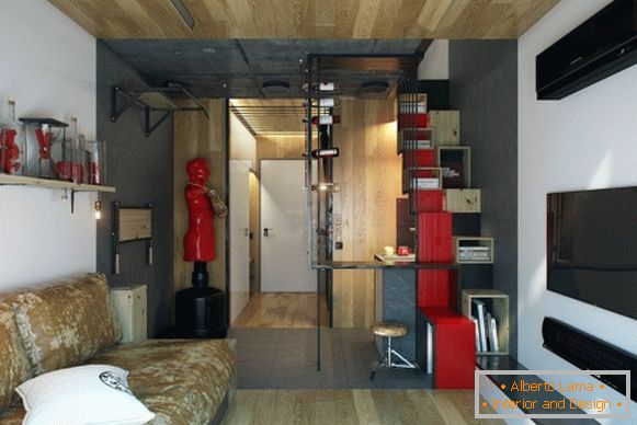 Стилски дизајн апартмана фото соба 18 м² М
