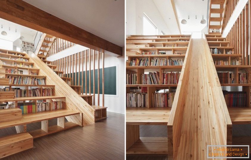 Необична библиотека степеништа