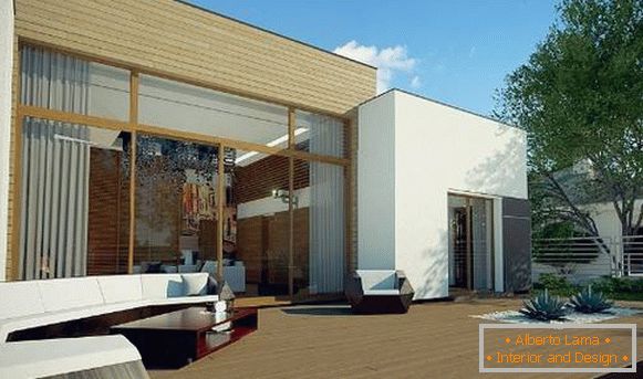 дизајн фасаде једне приватне куће, фото 44