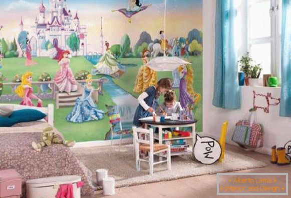 зидне радове у дечијој соби за дечаке и девојчице, фото 20