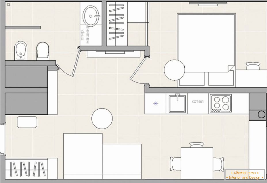 Планирајте мали 2-собни стан