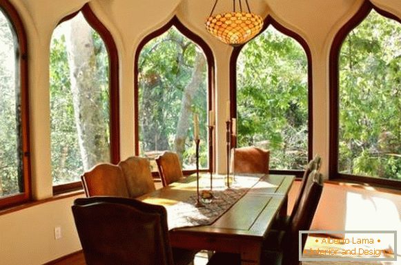 Марокански дизајн прозора - фотографија у унутрашњости