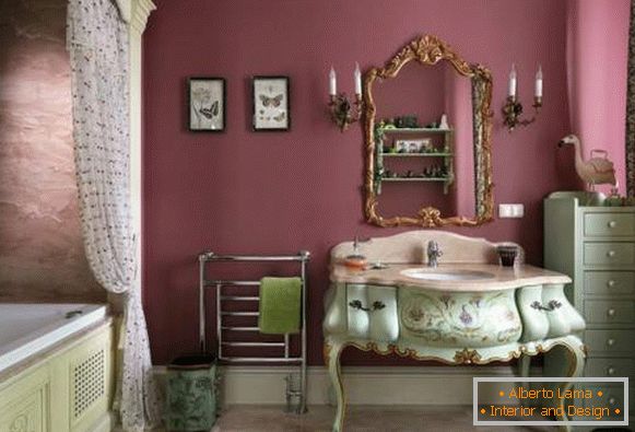 Прекрасно купатило - дизајн фотографија у стилу Провансе