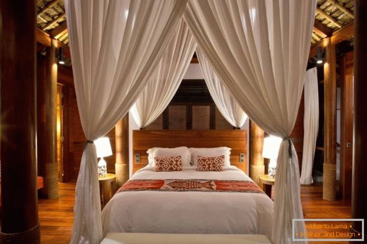 Дизајн спаваће собе у хотелу Нихивату