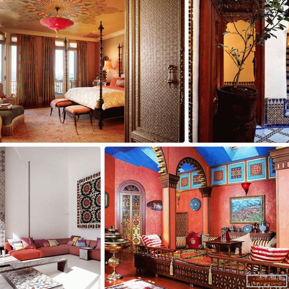 Расвета и мебель для марокканского интерьера