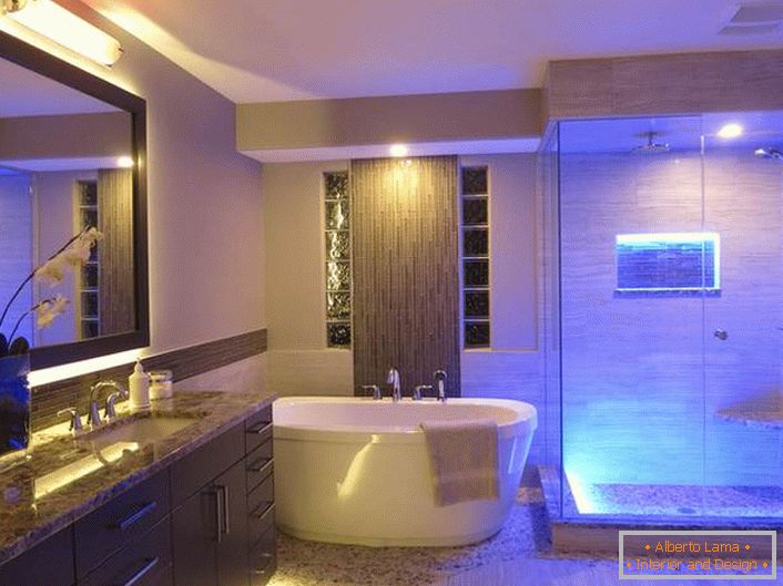 Стил хи-тецх је препознат као један од најуспешнијих стилова који се користе за украшавање купатила. 