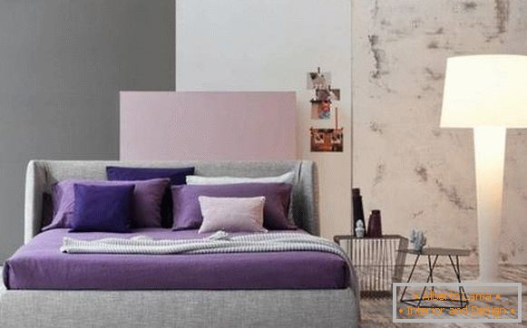 Дизајн спаваче собе 2017 - фотографија у пастелним бојама