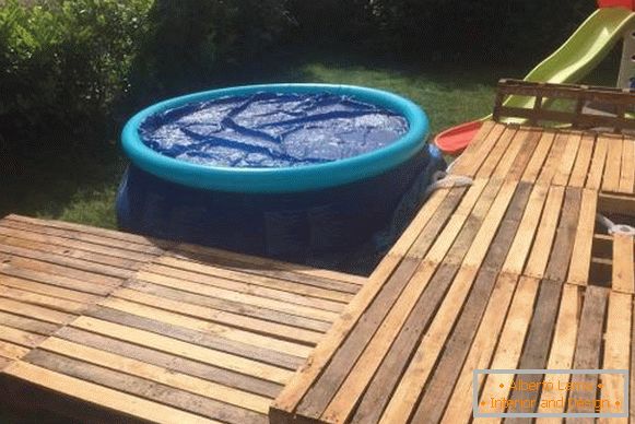 Како направити базен на надувавање на локацији - на фотографском дечијем базену
