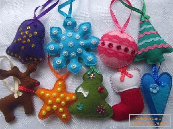 једноставне новогодишње играчке од тканине сопственим рукама, фото 6