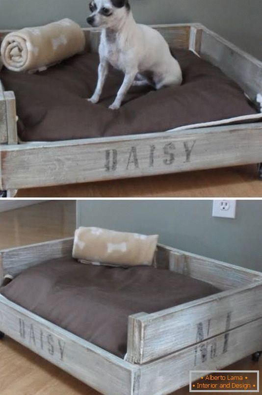Кревет за пса из старог намештаја