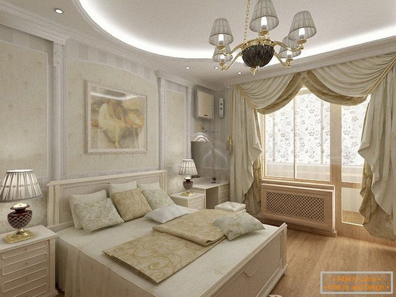 Дизајн пројекат спаваће собе у класичном стилу