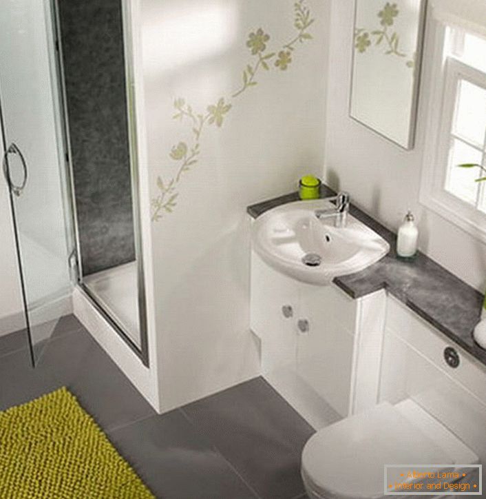 Стилски туш у малом купатилу биће одлична алтернатива традиционалном купатилу. 