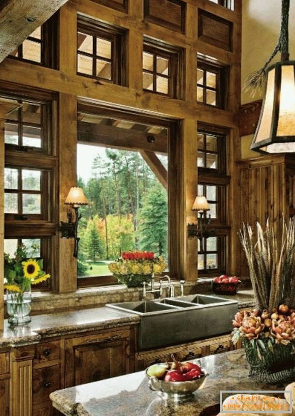 прозори у дрвеној кући фото