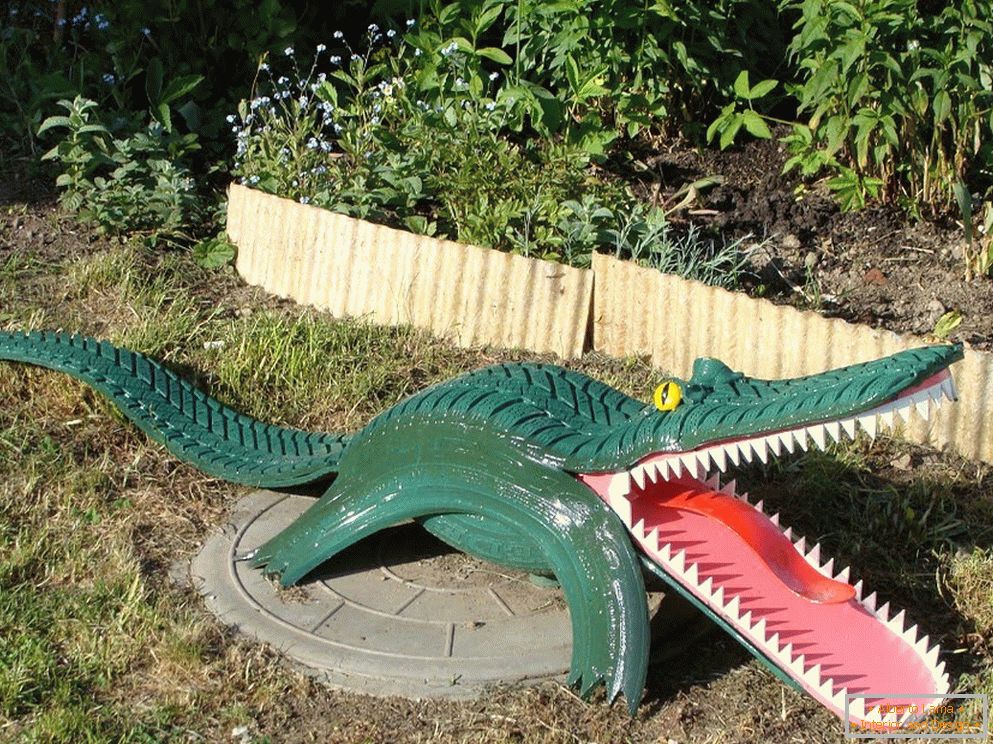 Крокодил израђен од гуме