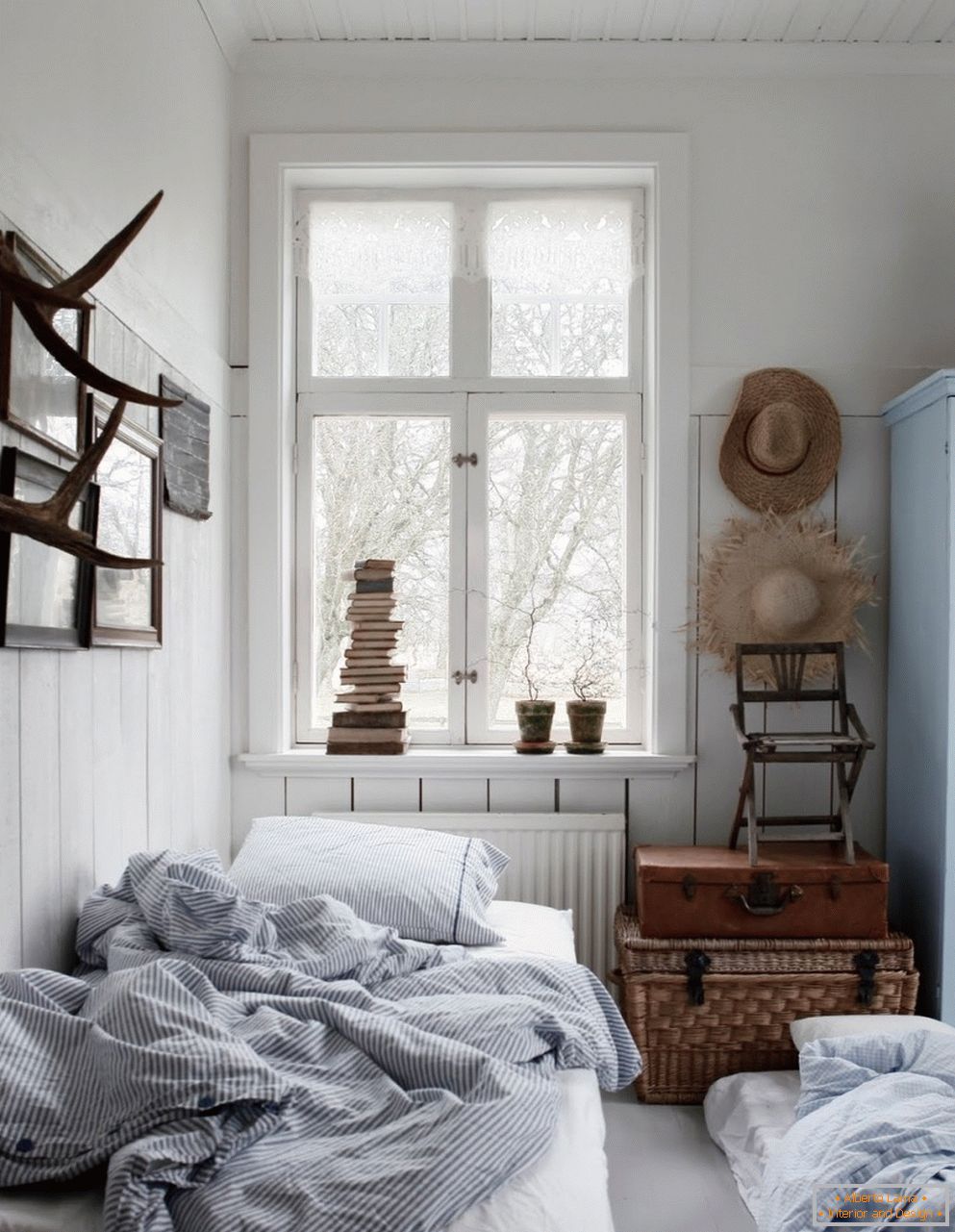 Скандинавски стил у унутрашњости спаваће собе, његове карактеристике и карактеристике