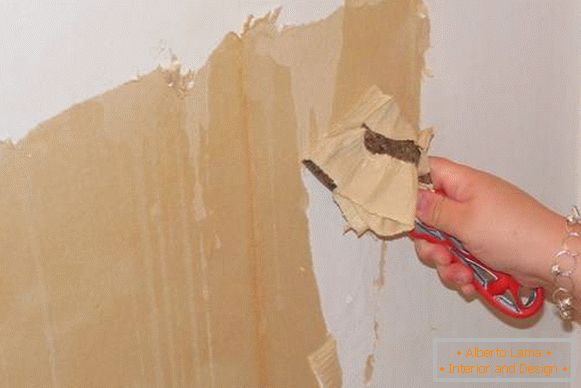 Уклањање зидног папира са зидова
