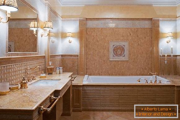 зидна лампа за купатило у класичном стилу, фотографија 21