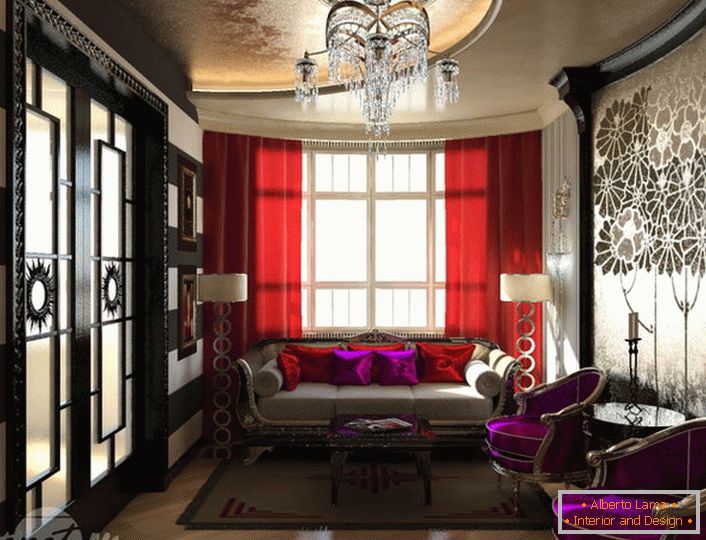 Осветљење је одабрано у складу са захтевима за израду малих просторија. Арт декор стил импресионира својом помпезношћу и елеганцијом. 