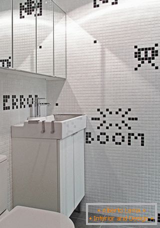 Оригинални мозаик у дизајну купатила
