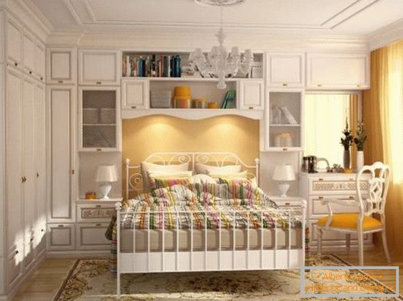 Ормар у спаваћој соби у стилу Провенце - уграђени намештај Пхото