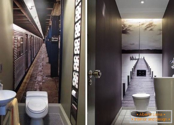 Зидни папир у дизајну купатила и тоалета
