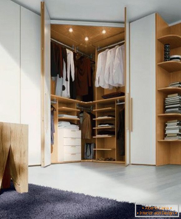 дизајн кутне гардеробе у спалници пхото, пхото 7