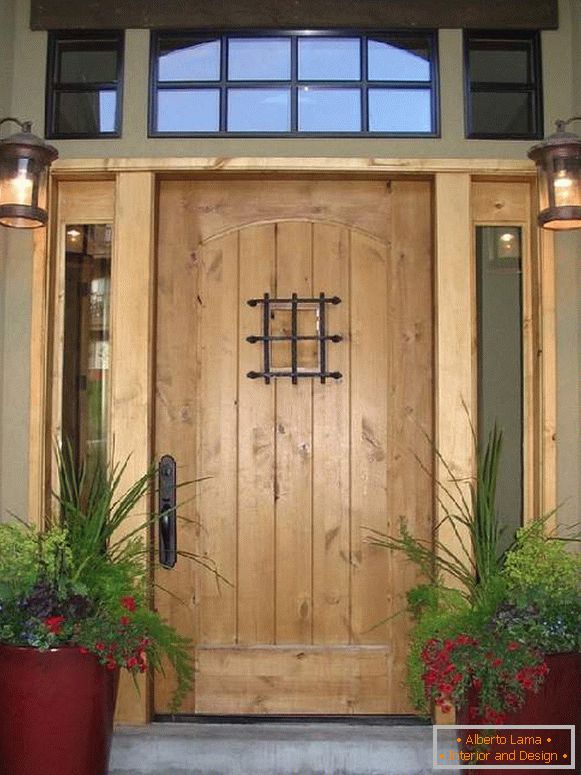 прекрасна дрвена улазна врата, фото 38