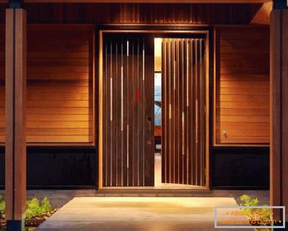 дрвена улазна врата за приватну кућу, фото 6