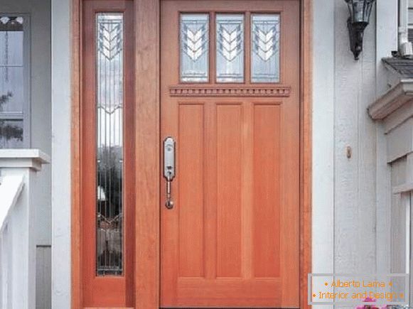 дрвена улазна врата за приватну кућу, фото 8