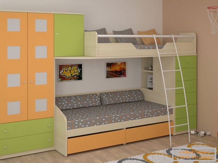 Модуларни намештај с уграђеним креветом