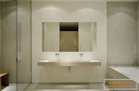 Минималистички дизајн купатила