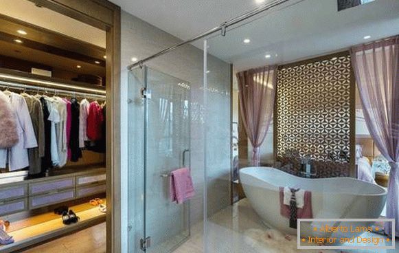 Приватна кућа - дизајн купатила и гардероба