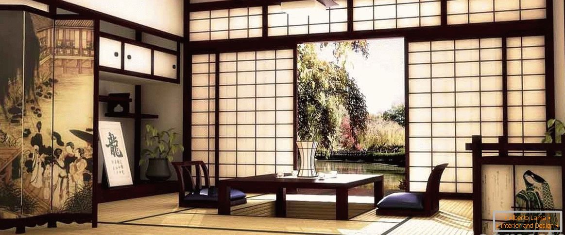 Јапански стил у унутрашњости куће и стана
