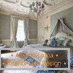 Златне и сребрне боје у дизајну спаваће собе