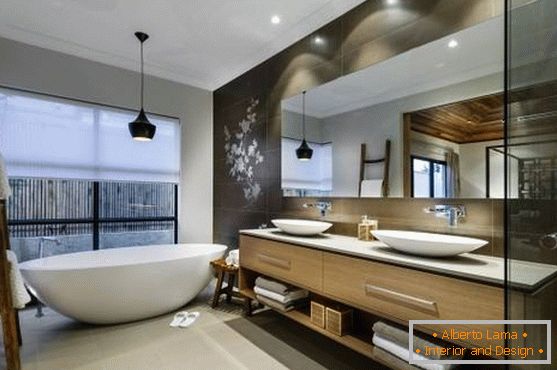 Хармоничан азијски дизајн купатила