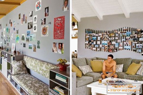 Како можете декорирати зид у соби са својим фотографијама