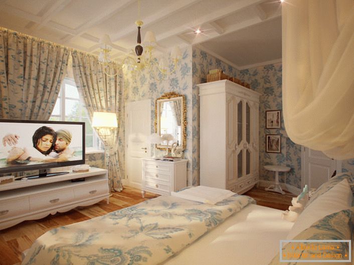 Француски стил у спаваћој соби